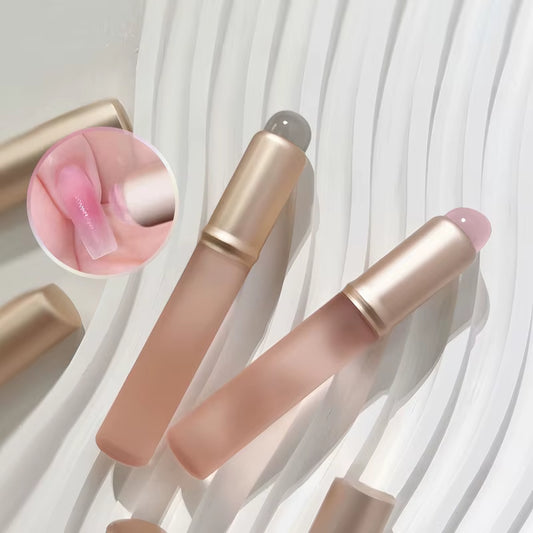 1/2Pcs Silicone Lip Brush round Head Smudge Brushes Dust-Proof Covered Lip Brush Multifunctional Cosmetics Lipstick Makeup Tools