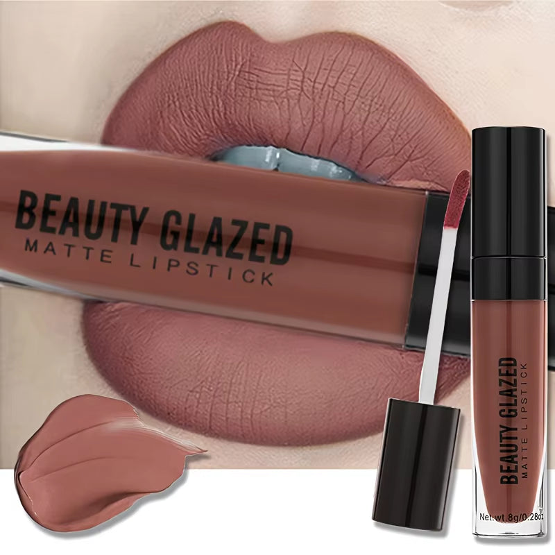 2024 Matte Lipstick 24 Hour Natural Velvet Crayon Lip Stain Color Stick Long Lasting Waterproof Lip Gloss Lipstick for Women