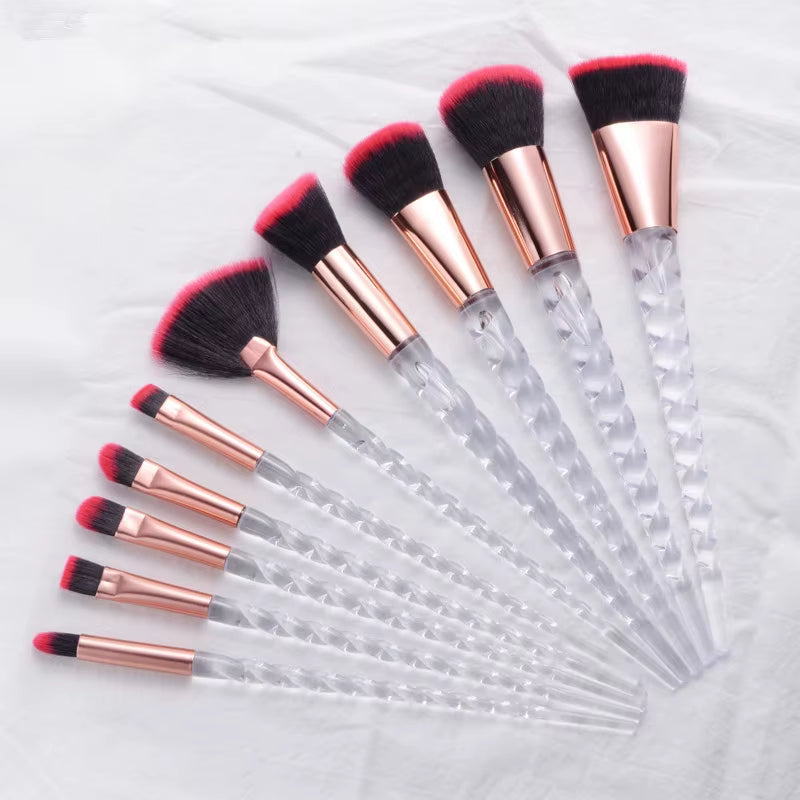 Unicorn Makeup Brushes Sets Maquiagem Foundation Powder Cosmetic Blush Eyeshadow Women Beauty Glitter Make up Brush Tools