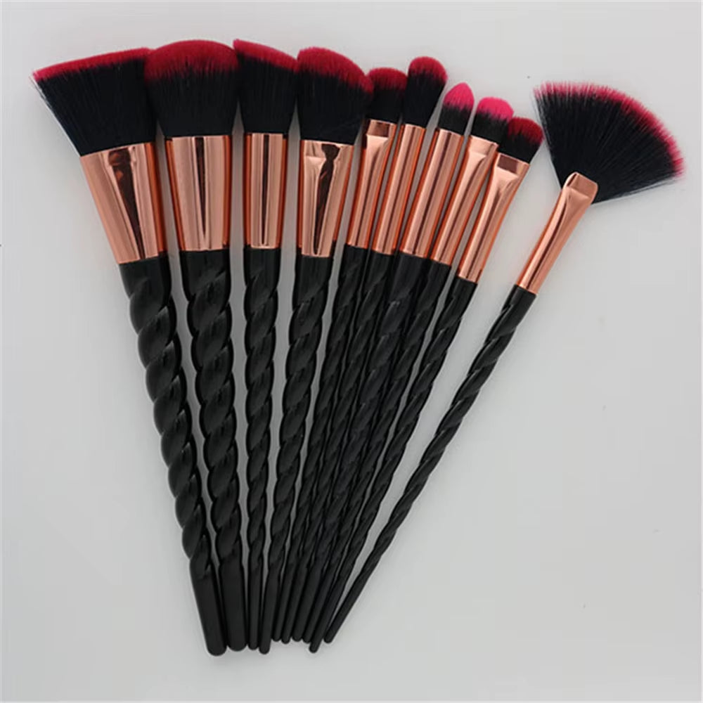 Unicorn Makeup Brushes Sets Maquiagem Foundation Powder Cosmetic Blush Eyeshadow Women Beauty Glitter Make up Brush Tools