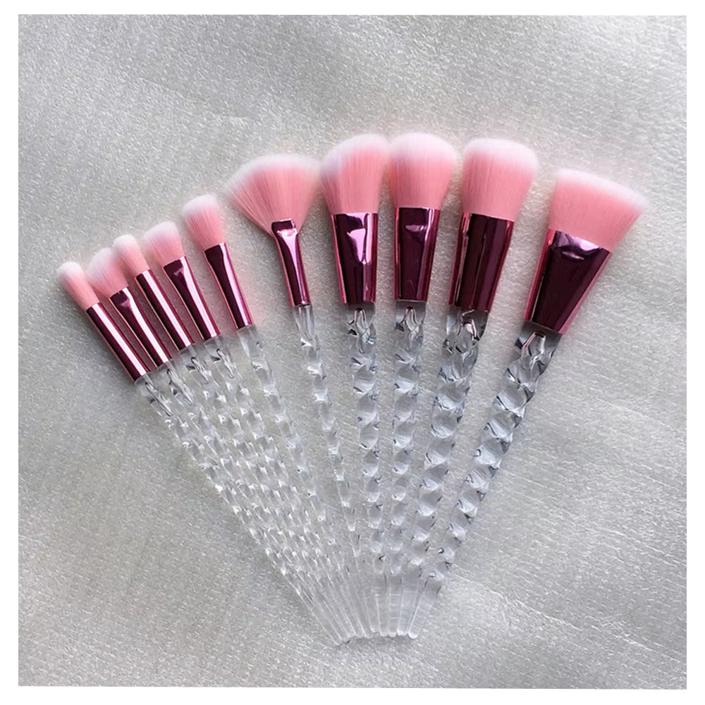 Unicorn Makeup Brushes Sets Maquiagem Foundation Powder Cosmetic Blush Eyeshadow Women Beauty Glitter Make up Brush Tools