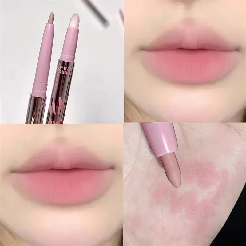 Lipliner Pencil Matte Velvet Lip Liner Pen Outline Lip Shape Lipstick Pen Waterproof Lasting Non-Stick Cup Nude Lip Gloss Makeup