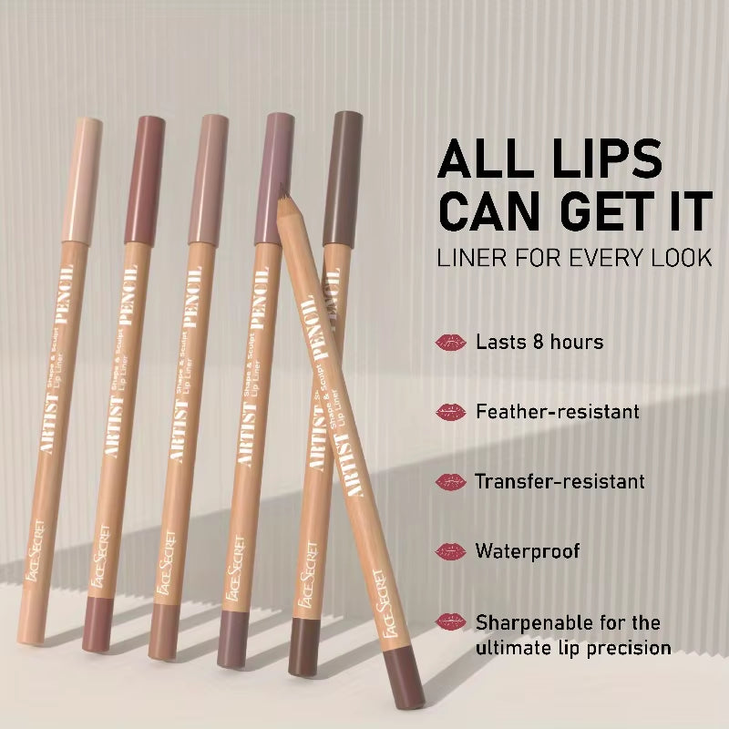 3 Pcs Lip Makeup Set Matte Lipliner Long-Lasting Waterproof Matte Lipliner Matte Velvet Lipstick Pen Lip Makeup Cosmetics