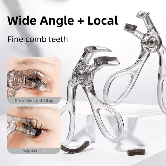 Fine Comb Tooth Wide-Angle Eyelash Curler Local Eyelash Curler Natural Curling Long-Lasting Shaping Eyelash Tools