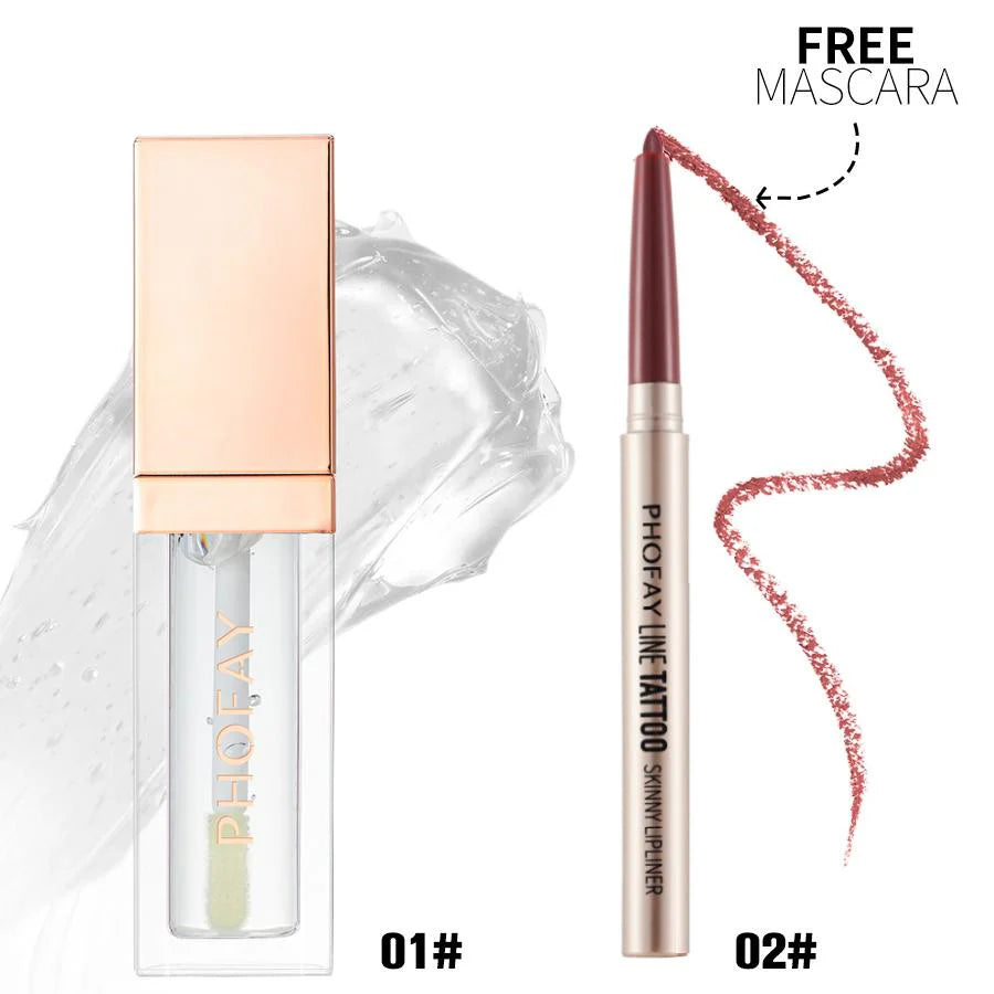 PHOFAY Lip Pencil & High-Shine Gloss