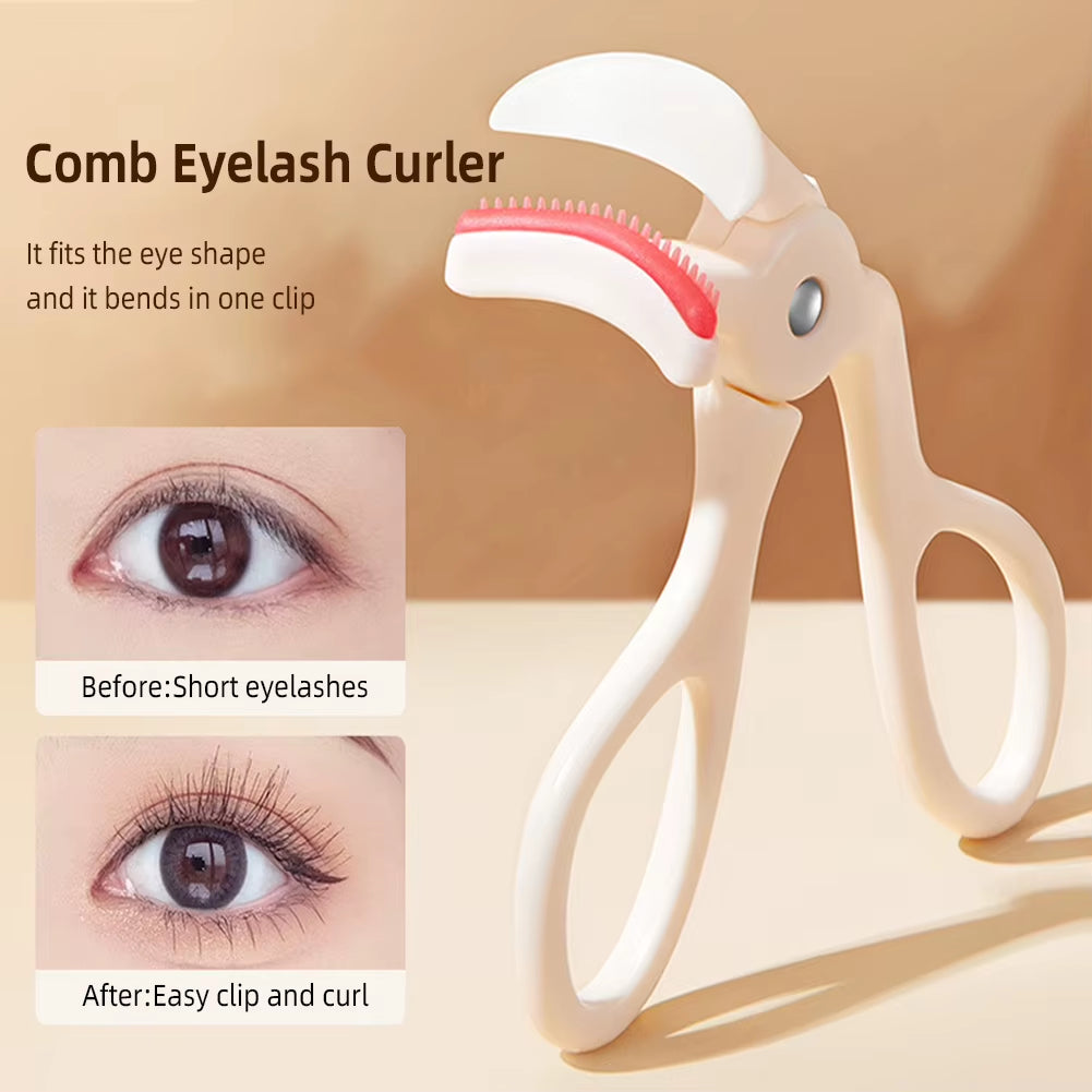 Fine Comb Tooth Wide-Angle Eyelash Curler Local Eyelash Curler Natural Curling Long-Lasting Shaping Eyelash Tools
