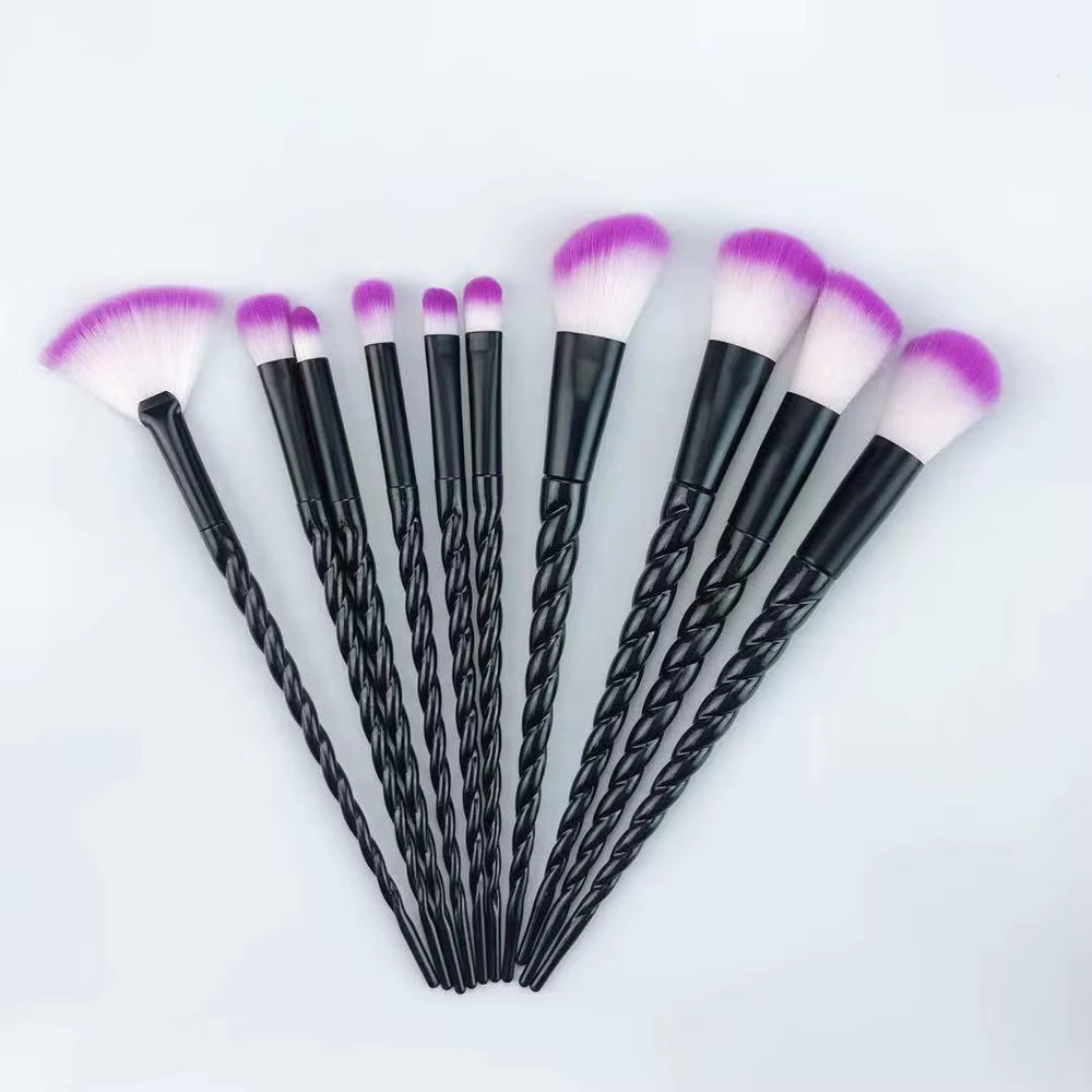 Unicorn Makeup Brushes Sets Maquiagem Foundation Powder Cosmetic Blush Eyeshadow Women Beauty Glitter Make up Brush Tools