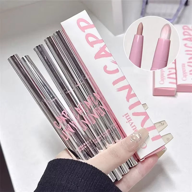 Lipliner Pencil Matte Velvet Lip Liner Pen Outline Lip Shape Lipstick Pen Waterproof Lasting Non-Stick Cup Nude Lip Gloss Makeup