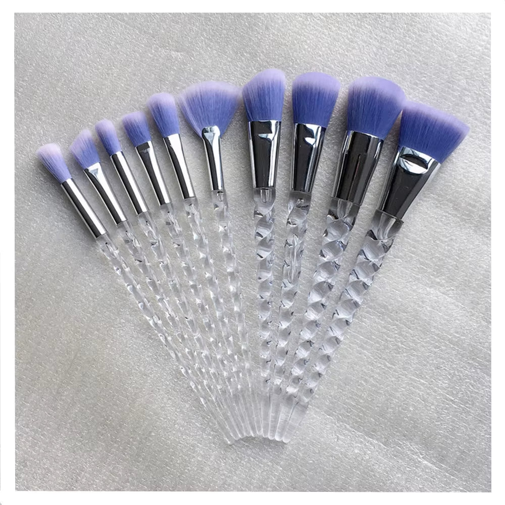 Unicorn Makeup Brushes Sets Maquiagem Foundation Powder Cosmetic Blush Eyeshadow Women Beauty Glitter Make up Brush Tools