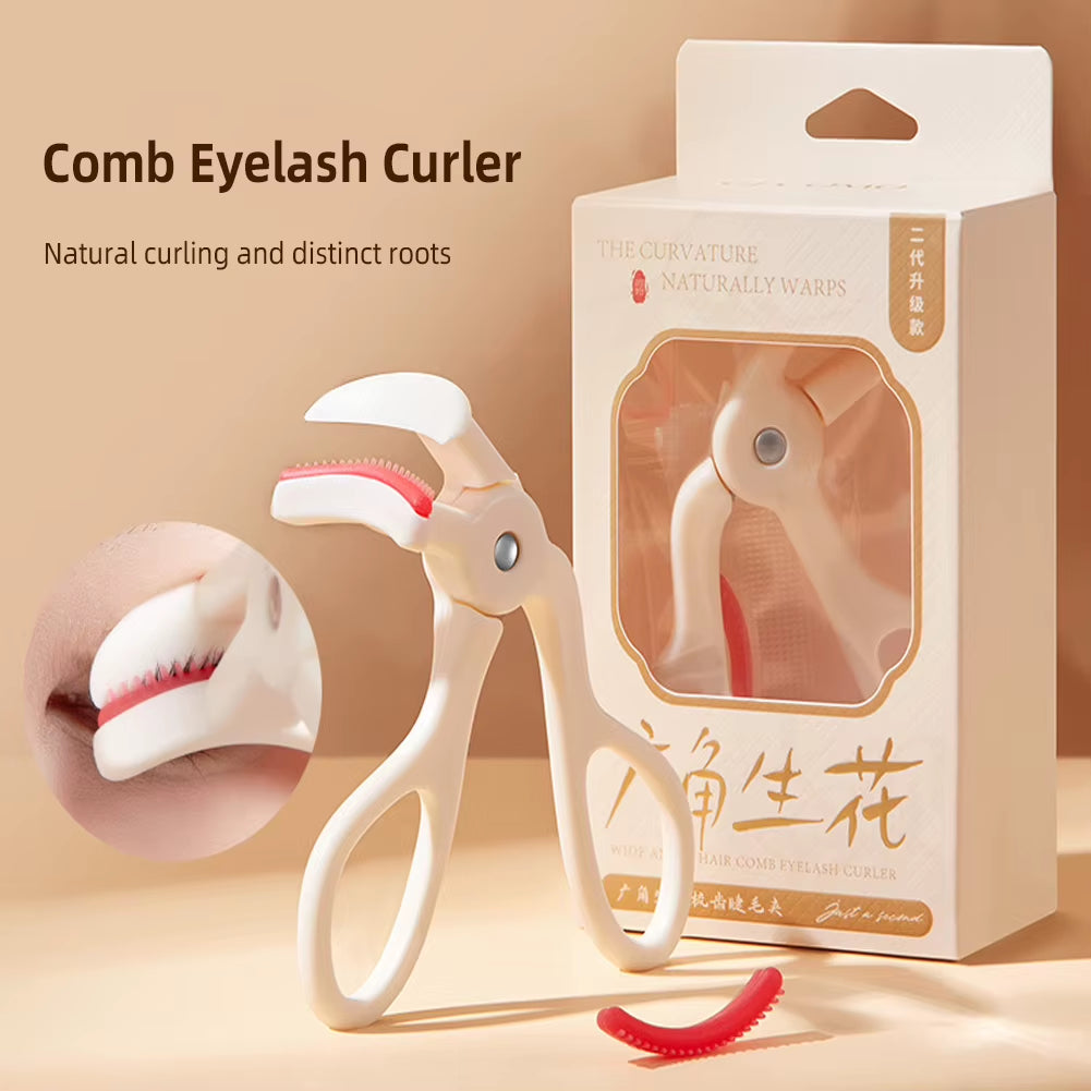 Fine Comb Tooth Wide-Angle Eyelash Curler Local Eyelash Curler Natural Curling Long-Lasting Shaping Eyelash Tools