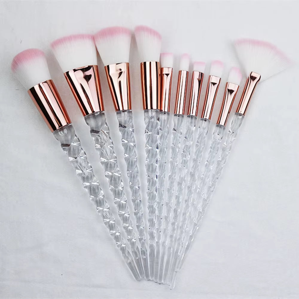 Unicorn Makeup Brushes Sets Maquiagem Foundation Powder Cosmetic Blush Eyeshadow Women Beauty Glitter Make up Brush Tools