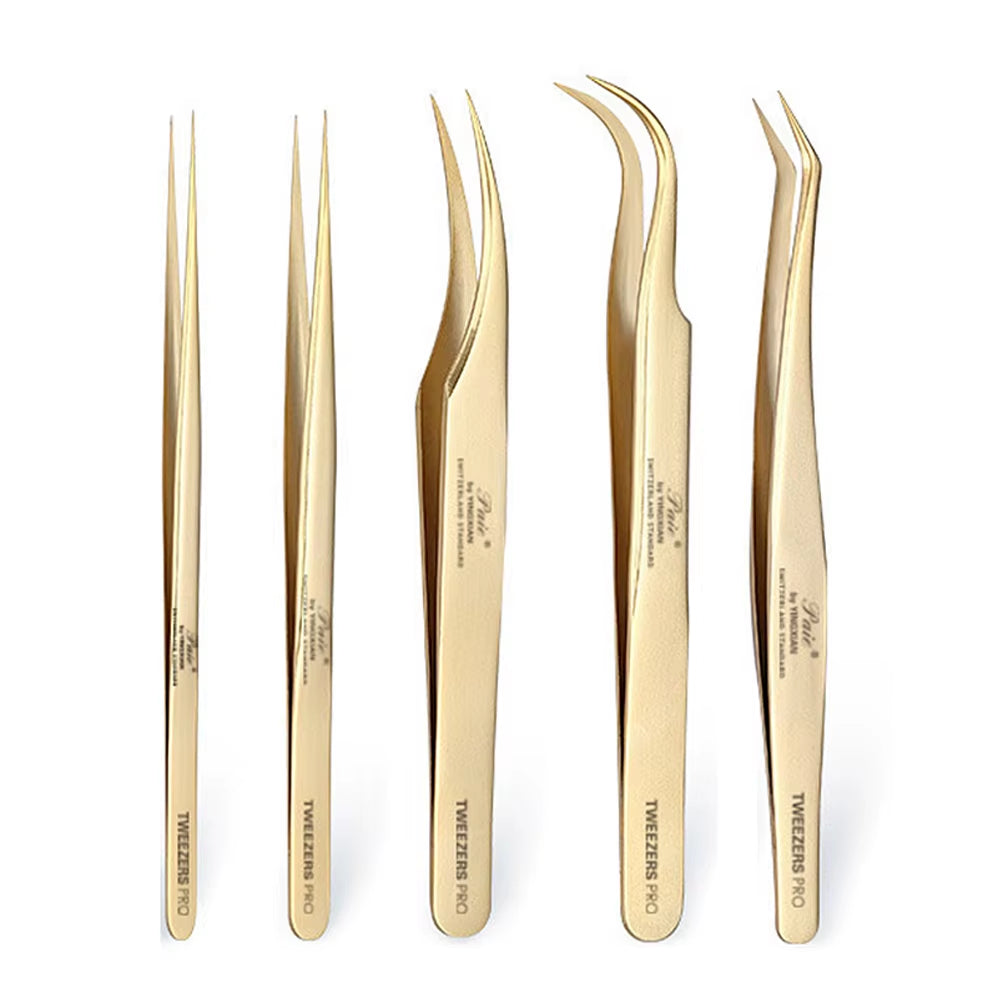 Eyelash Extension Tweezers Pliers Professional Tweezers Stainless Steel High Precision Eyelash Tweezers Scissors Makeup Tool