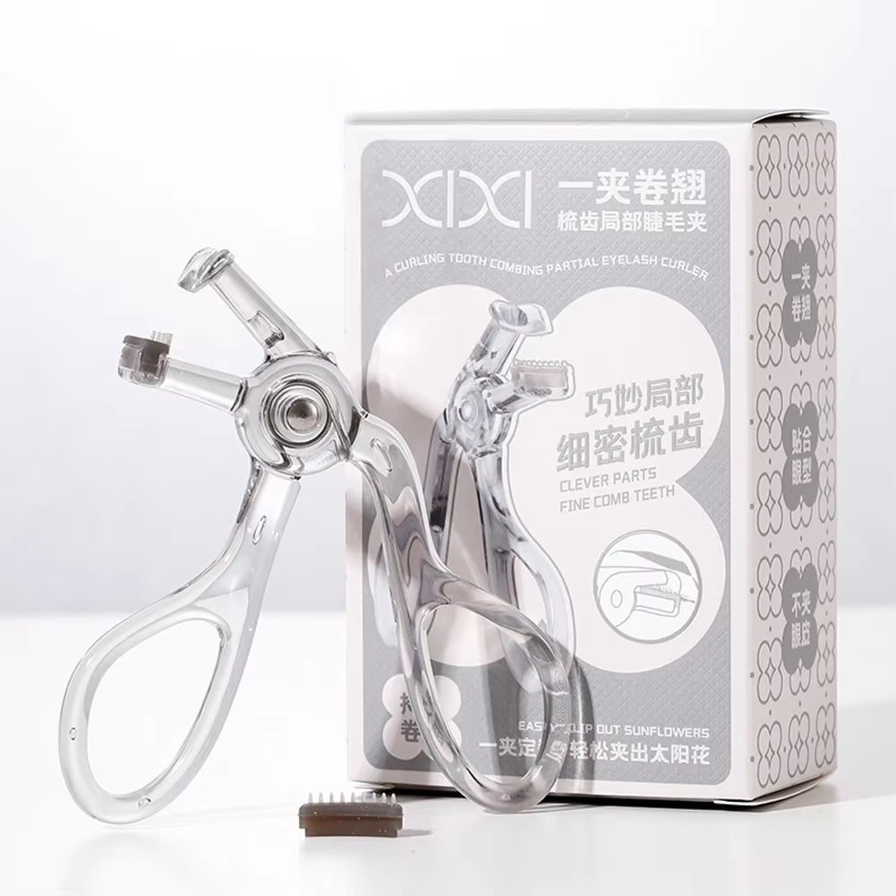 Fine Comb Tooth Wide-Angle Eyelash Curler Local Eyelash Curler Natural Curling Long-Lasting Shaping Eyelash Tools