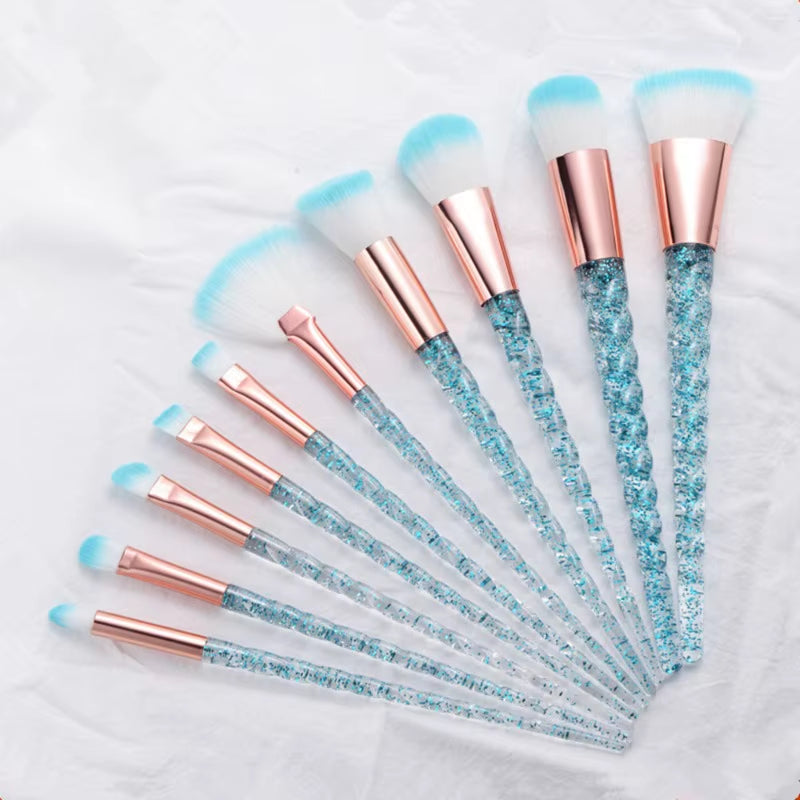 Unicorn Makeup Brushes Sets Maquiagem Foundation Powder Cosmetic Blush Eyeshadow Women Beauty Glitter Make up Brush Tools