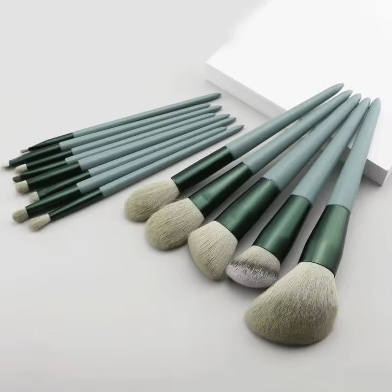 13/15PCS Makeup Brushes Set Eye Shadow Foundation Women Cosmetic Brush Eyeshadow Blush Beauty Soft Make up Tools Bag