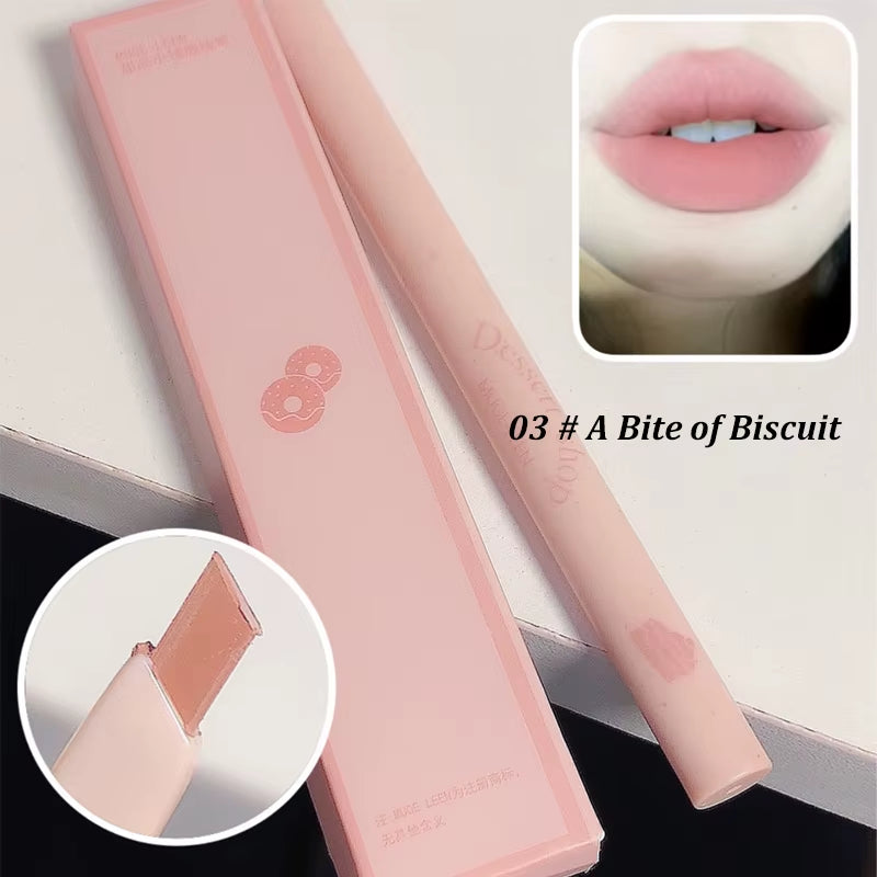 Dessert Lip Liner Automatic Rotating Waterproof Lasting No Color Outline Lip Lipstick Pen