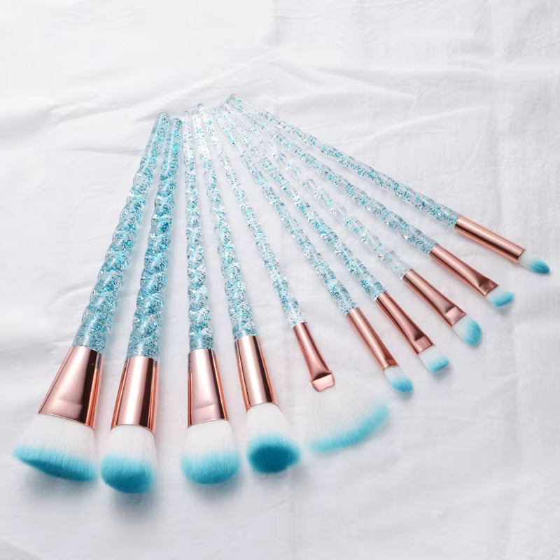 Unicorn Makeup Brushes Sets Maquiagem Foundation Powder Cosmetic Blush Eyeshadow Women Beauty Glitter Make up Brush Tools
