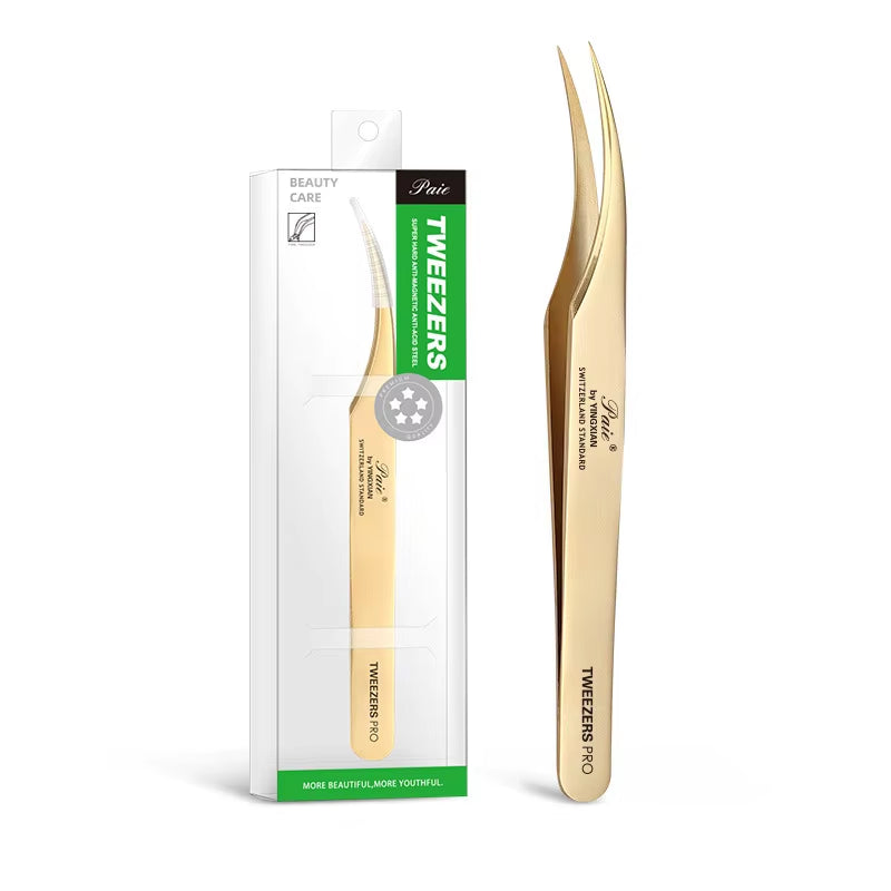 Eyelash Extension Tweezers Pliers Professional Tweezers Stainless Steel High Precision Eyelash Tweezers Scissors Makeup Tool