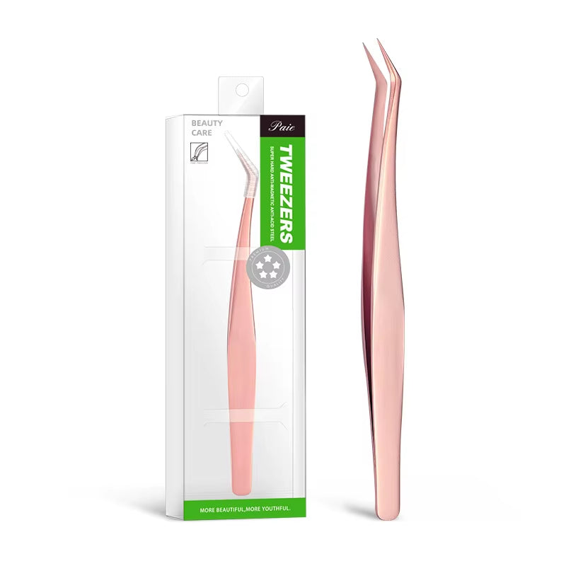 Eyelash Extension Tweezers Pliers Professional Tweezers Stainless Steel High Precision Eyelash Tweezers Scissors Makeup Tool