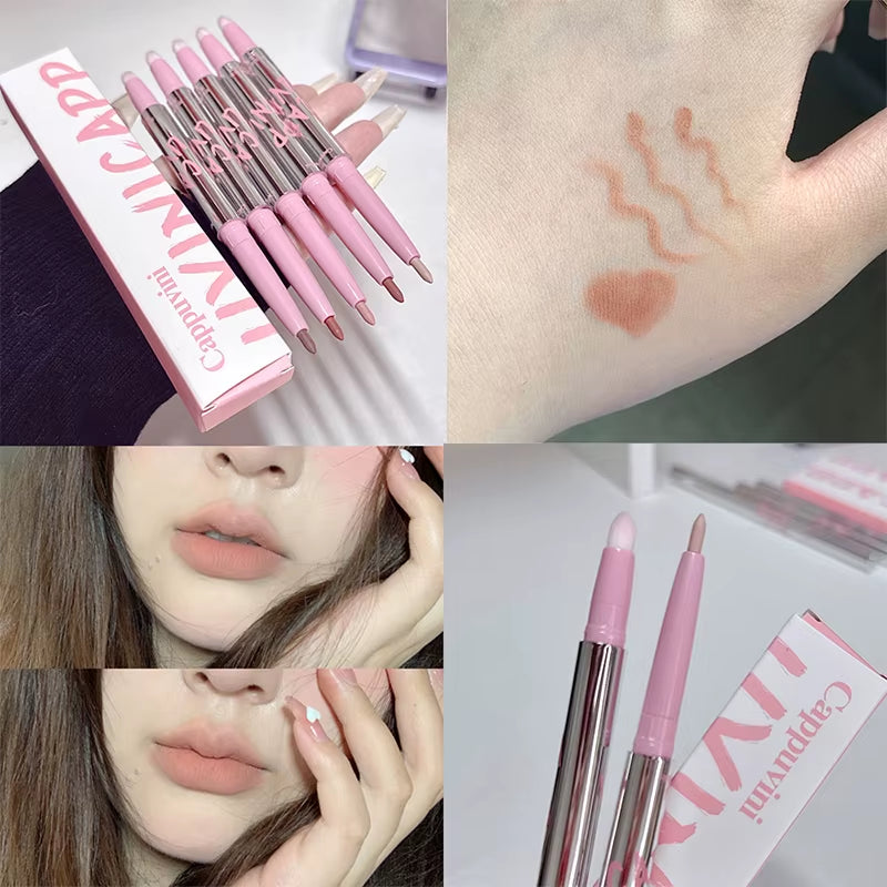 Original Soft Mist Lip Liner Mist Face Matte Outline Lip Shape Beep Lip Hold Makeup Low Saturation Lipstick