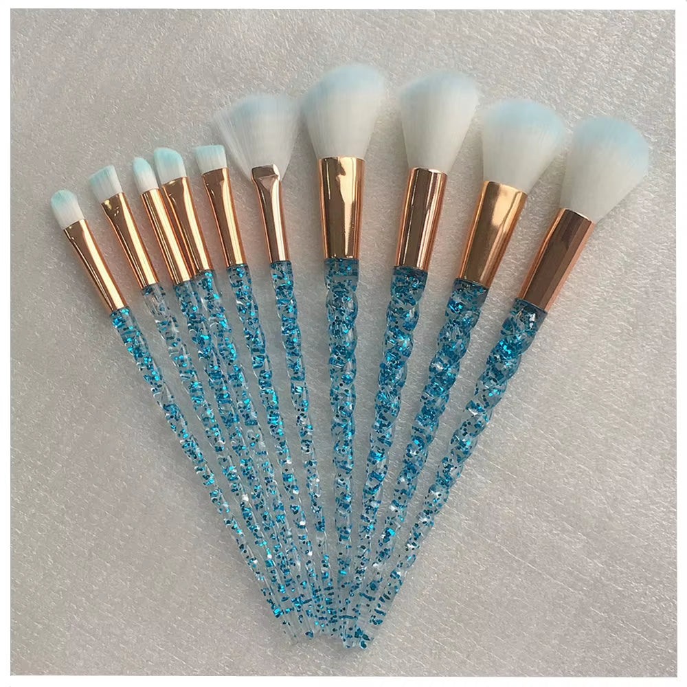 Unicorn Makeup Brushes Sets Maquiagem Foundation Powder Cosmetic Blush Eyeshadow Women Beauty Glitter Make up Brush Tools