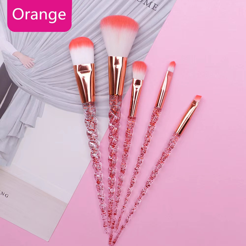 Unicorn Makeup Brushes Sets Maquiagem Foundation Powder Cosmetic Blush Eyeshadow Women Beauty Glitter Make up Brush Tools