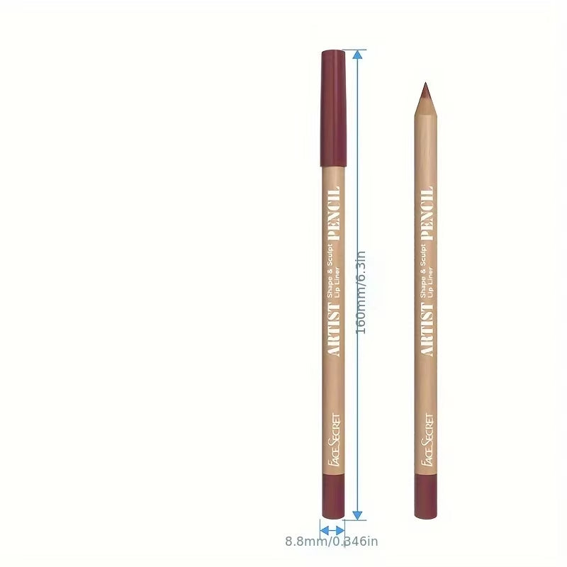 3 Pcs Lip Makeup Set Matte Lipliner Long-Lasting Waterproof Matte Lipliner Matte Velvet Lipstick Pen Lip Makeup Cosmetics