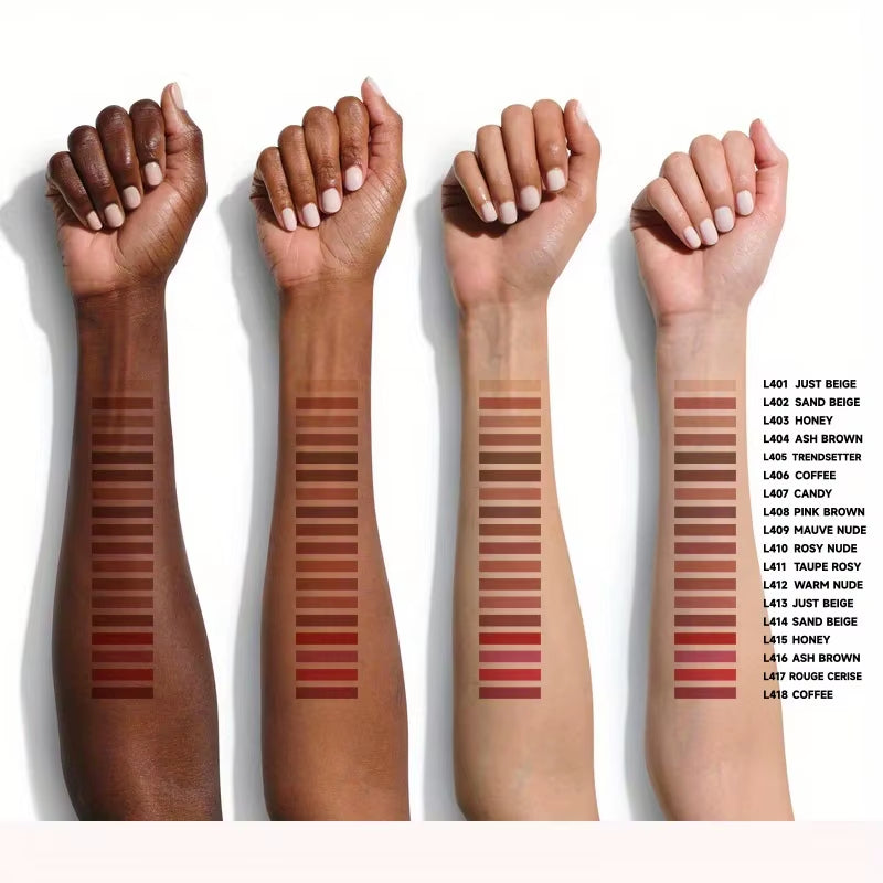 3 Pcs Lip Makeup Set Matte Lipliner Long-Lasting Waterproof Matte Lipliner Matte Velvet Lipstick Pen Lip Makeup Cosmetics